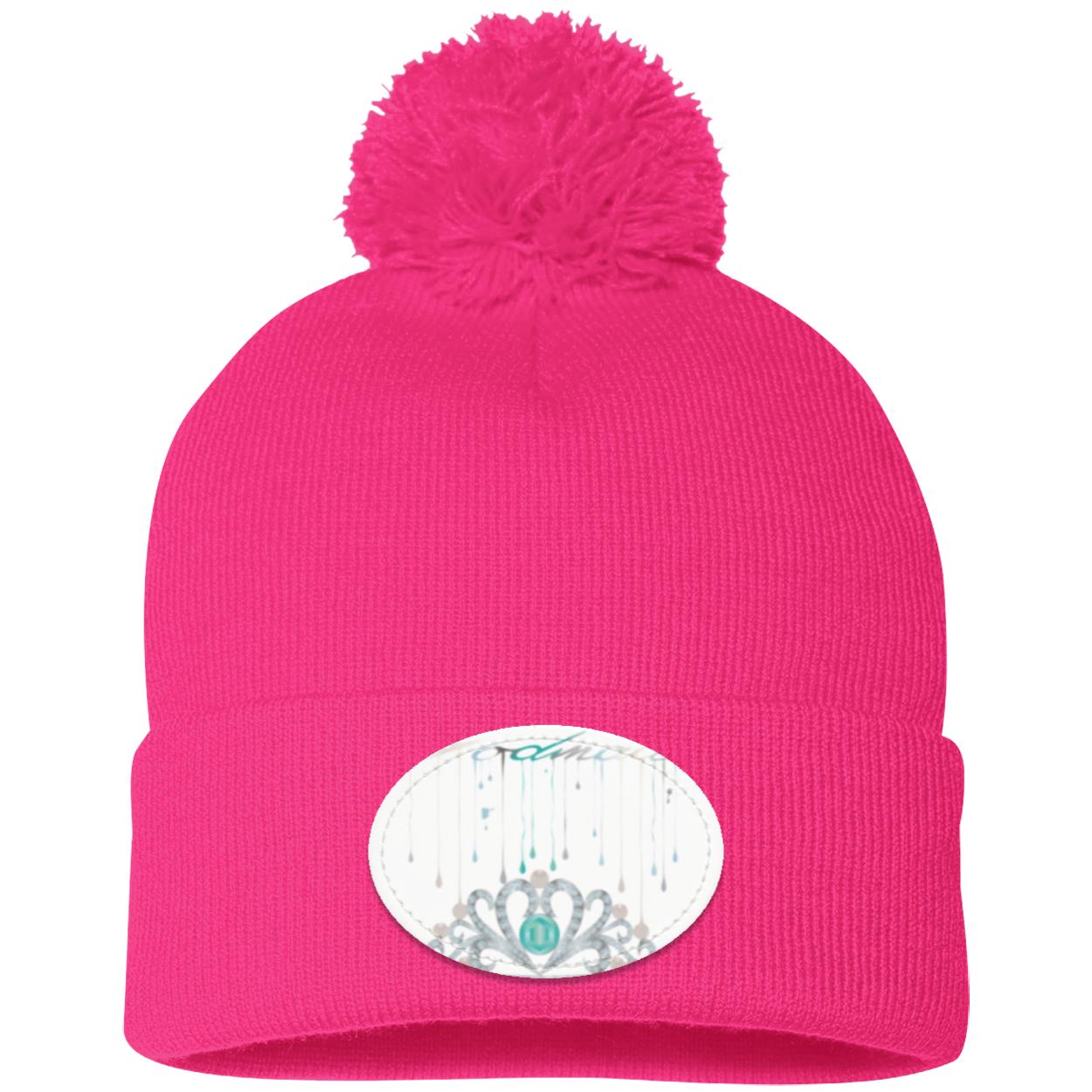 Ladies' Pom Pom Knit Cap