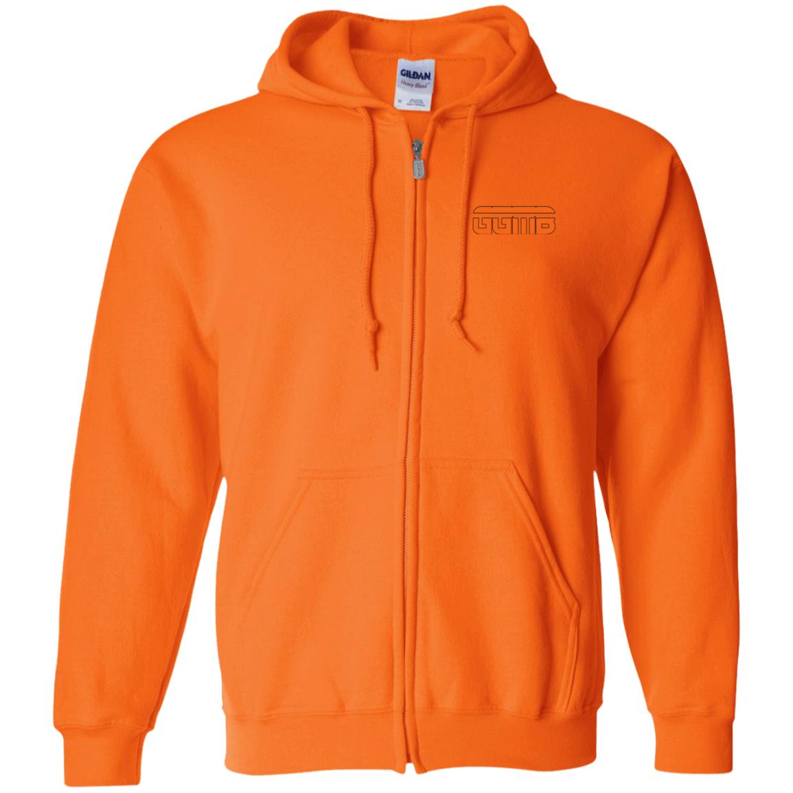 GGM (God Got My Back) Orange Zip Up Hoodie