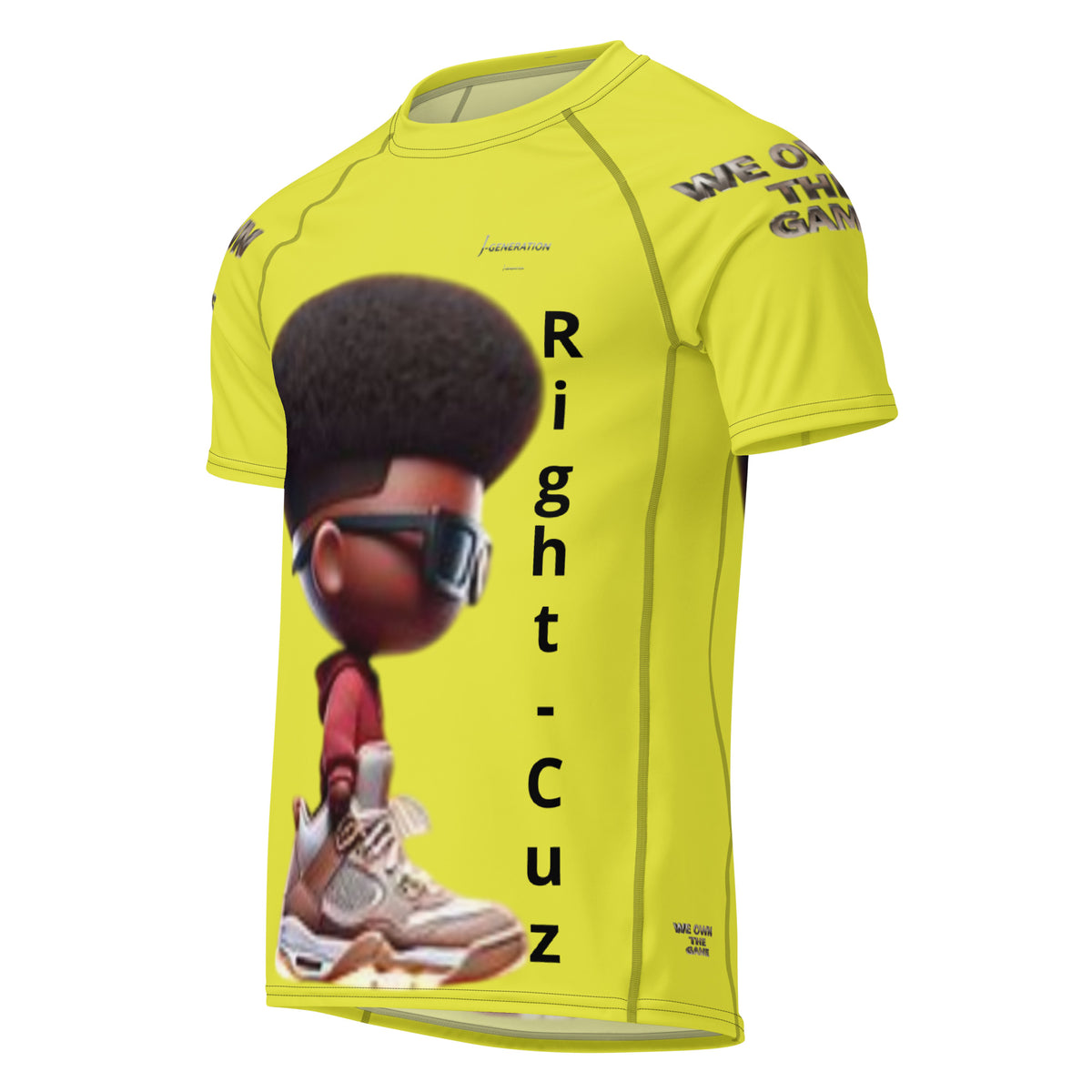 Genright Rash Guards J-Generation (Right-Cuz) Starship Men’s Rash Guard – God Made Designs